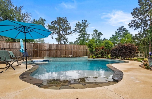 9655 Grapevine Dr, Orange, TX 77630 - view of pool featuring a fenced backyard and a patio