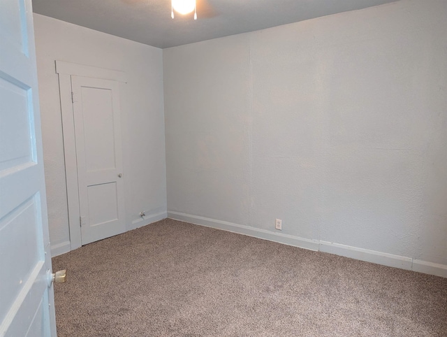 view of carpeted empty room