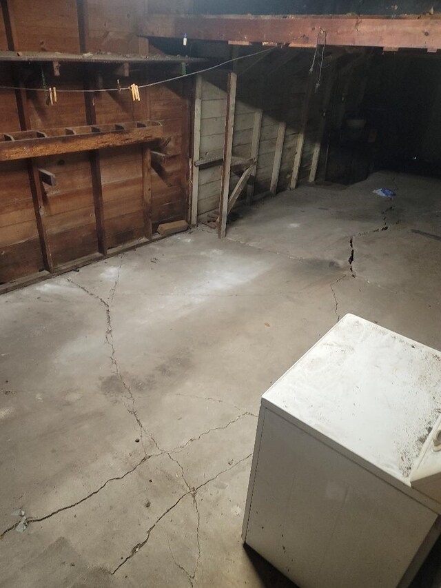 view of basement