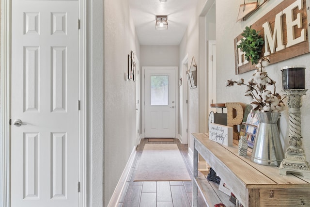 view of doorway to outside