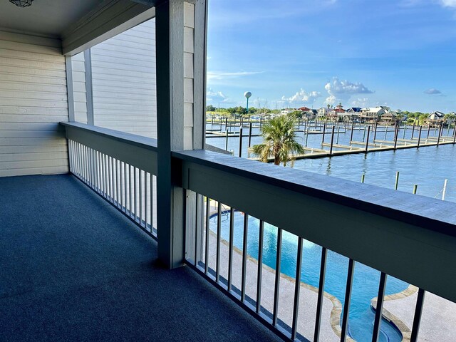 560 Pleasure Island Blvd, Port Arthur, TX 77640 - balcony featuring a water view