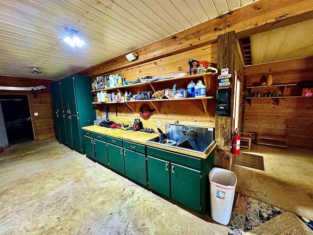 view of storage area