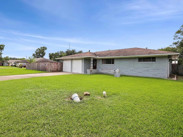 4015 42nd St, Port Arthur, TX 77642 - single story home featuring concrete driveway, a garage, and brick siding