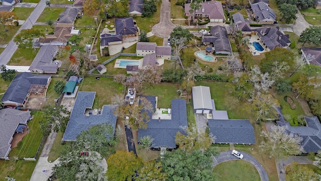 5855 Gladys Ave, Beaumont, TX 77706 - aerial view of property and surrounding area with nearby suburban area