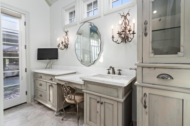 bathroom with vanity