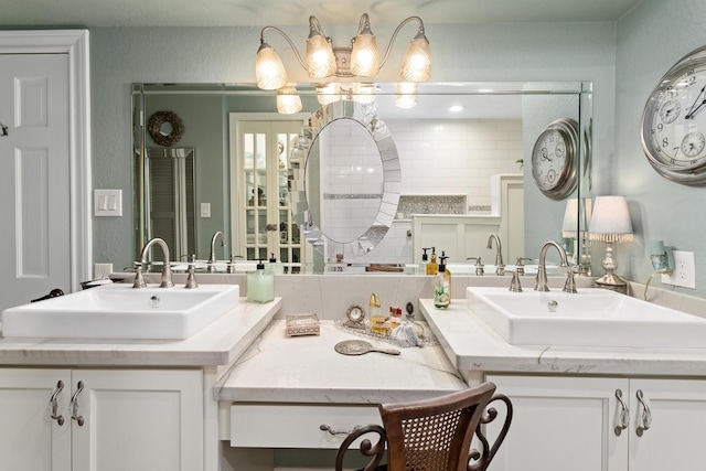 bathroom with vanity