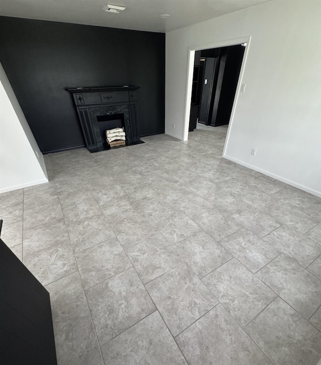 view of unfurnished living room