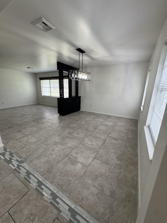 view of unfurnished living room