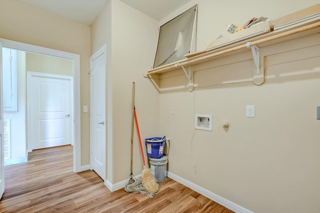770 Elgie St, Beaumont, TX 77705 - washroom featuring light wood-style floors and hookup for a washing machine
