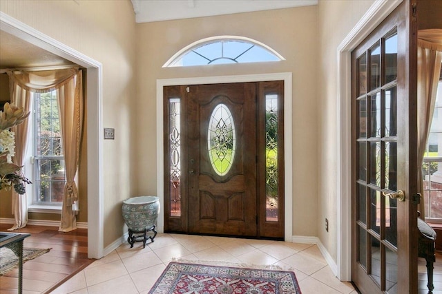 view of tiled entryway