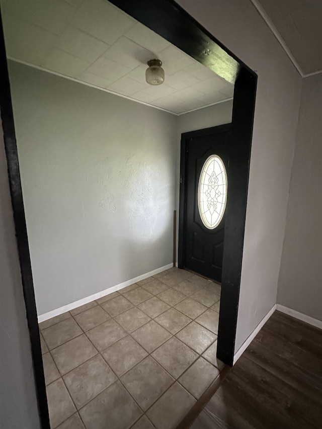 view of tiled entryway