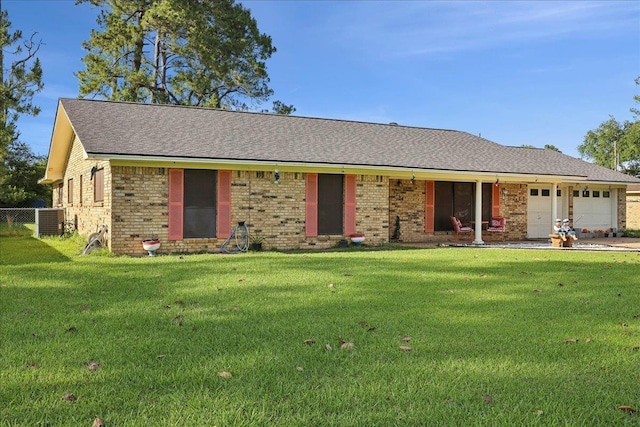 7760 Laurie Ln, Lumberton, TX 77657 - single story home featuring brick siding, a garage, central AC, and a shingled roof