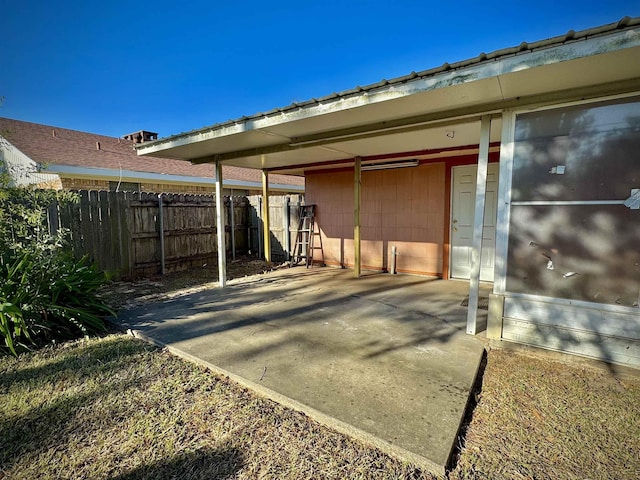 exterior space with a patio area