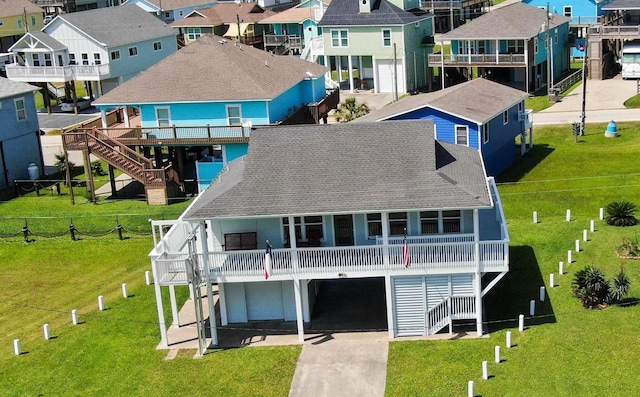 981 S S Gtwy, Crystal Beach, TX 77650 - aerial view of residential area