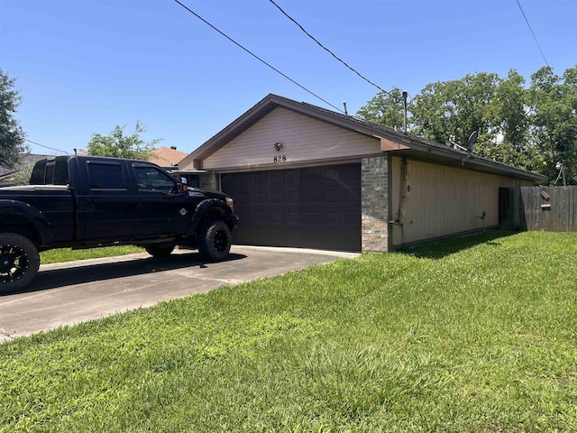 view of property exterior featuring an attached garage and stone siding