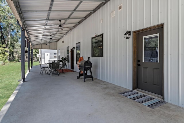 view of patio / terrace with area for grilling