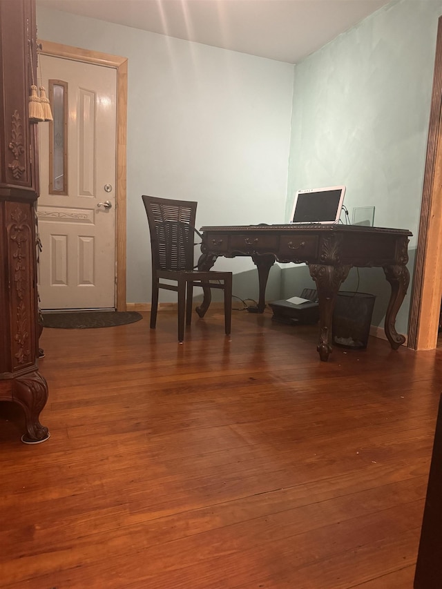 dining room featuring dark hardwood / wood-style flooring