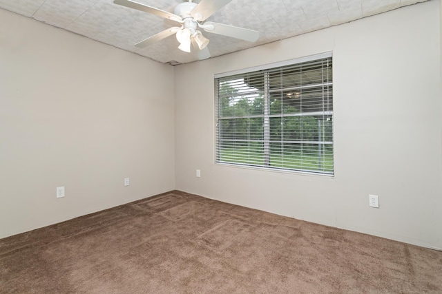 2445 Granger Dr, Bridge City, TX 77611 - carpeted spare room with ceiling fan