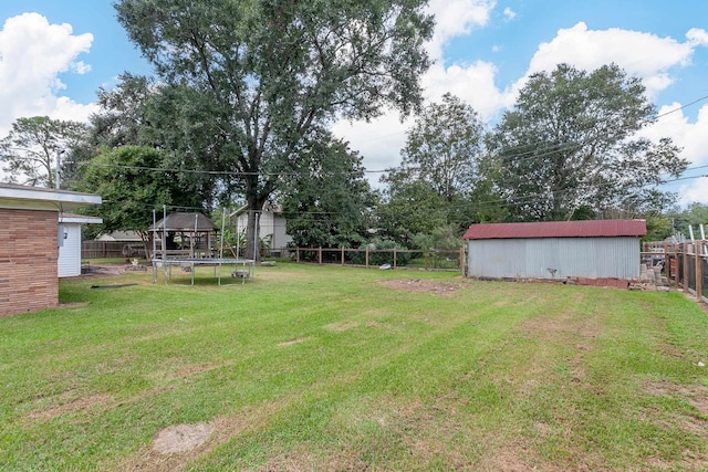 view of yard with a gazebo