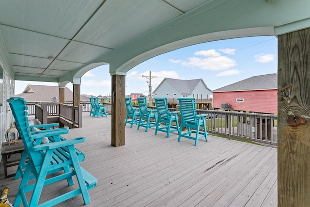 view of wooden terrace