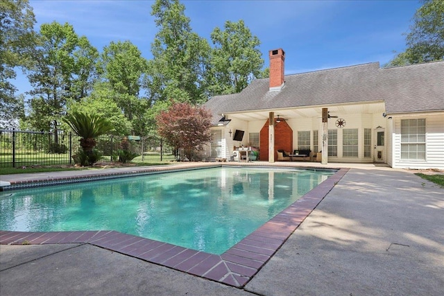 265 Callie Ln, Orange, TX 77632 - view of swimming pool with a patio and fence