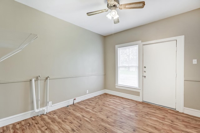 3500 32nd St, Port Arthur, TX 77642 - spare room featuring wood finished floors and ceiling fan