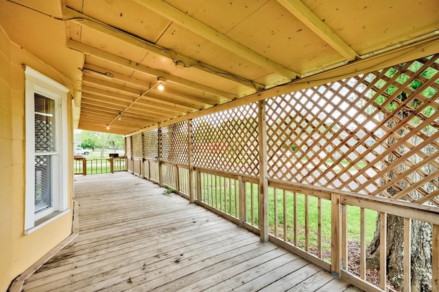 3500 32nd St, Port Arthur, TX 77642 - view of wooden terrace