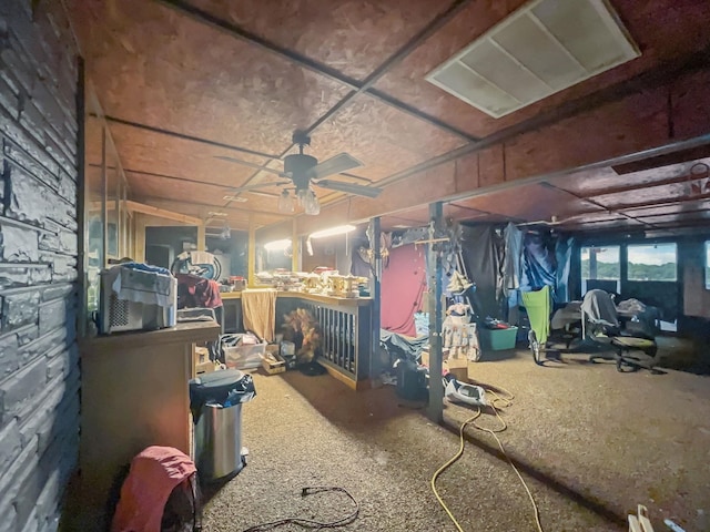 1537 Hillebrandt Acres, Beaumont, TX 77705 - misc room with a ceiling fan