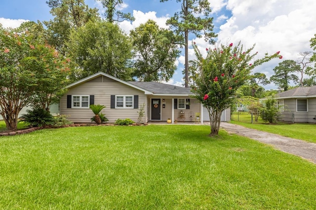 3750 Empire Row, Beaumont, TX 77706 - single story home featuring a front lawn, a garage, and driveway