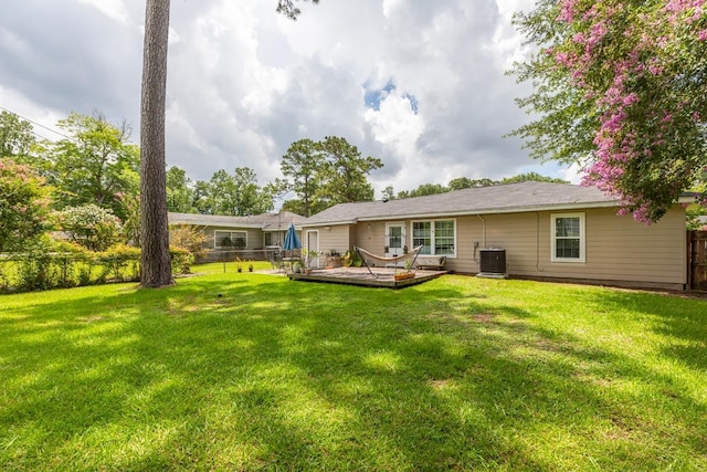3750 Empire Row, Beaumont, TX 77706 - back of property featuring a wooden deck