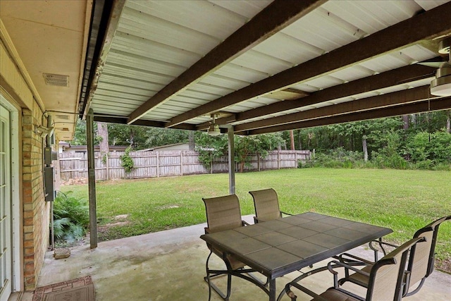 1663 Bluebonnet St, Vidor, TX 77662 - view of patio featuring outdoor dining area