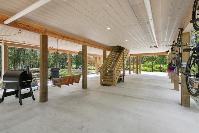 view of patio / terrace with a grill