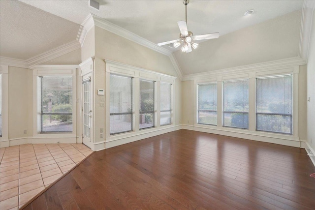 4711 Burns Cir, Orange, TX 77630 - unfurnished sunroom featuring vaulted ceiling