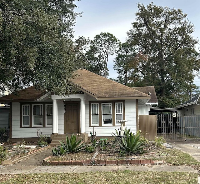 view of bungalow-style house