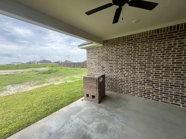 14865 Norma Jane Ln, Beaumont, TX 77713 - view of patio with ceiling fan