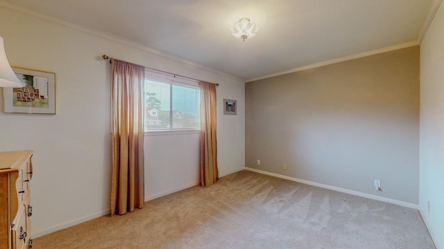 6225 Pansy Dr, Beaumont, TX 77706 - unfurnished room with light carpet and ornamental molding