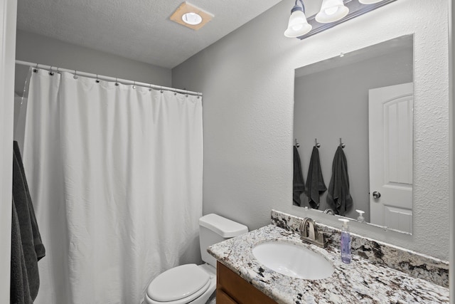 6605 Palace Dr, Lumberton, TX 77657 - bathroom with vanity, toilet, and a shower with curtain