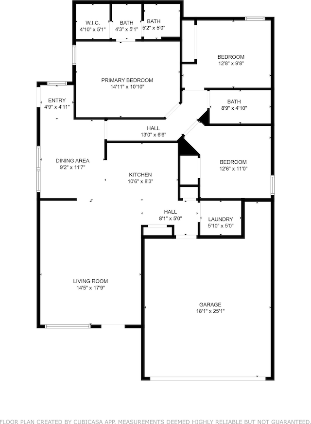 6605 Palace Dr, Lumberton, TX 77657 - property floor plan