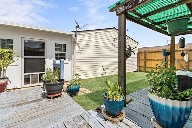 9055 Glen Mdw, Beaumont, TX 77706 - view of wooden deck