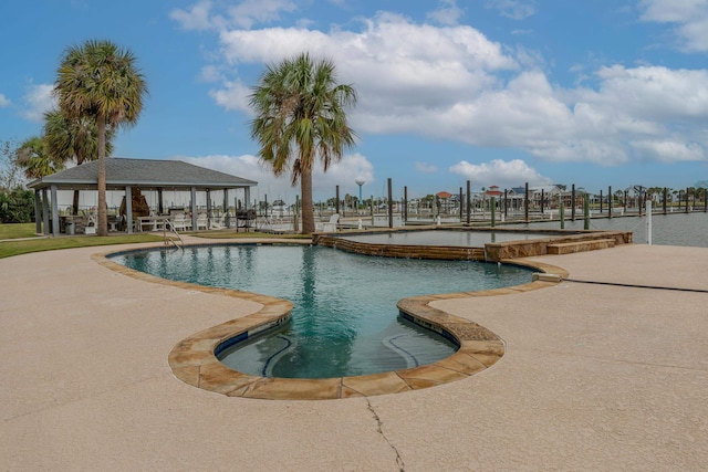 580 Pleasure Island Island, Port Arthur, TX 77640 - outdoor pool with a gazebo