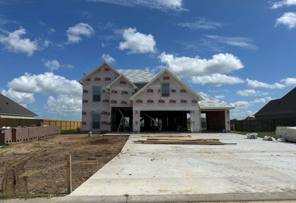 view of property in mid-construction