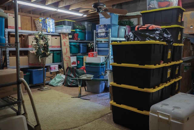 5200 N Fm 105, Vidor, TX 77662 - storage area with ceiling fan