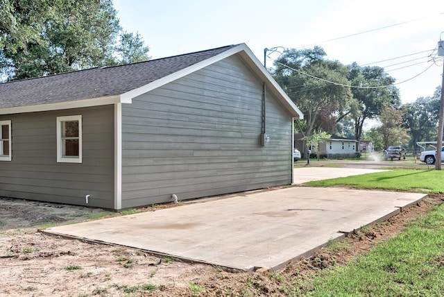 view of side of property