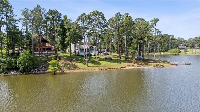 243 Riverbirch, Brookeland, TX 75931 - water view featuring a tree filled landscape