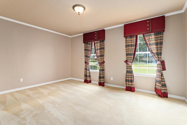 3590 Wheat Dr, Beaumont, TX 77706 - unfurnished room featuring light carpet and ornamental molding