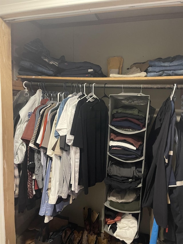 view of closet