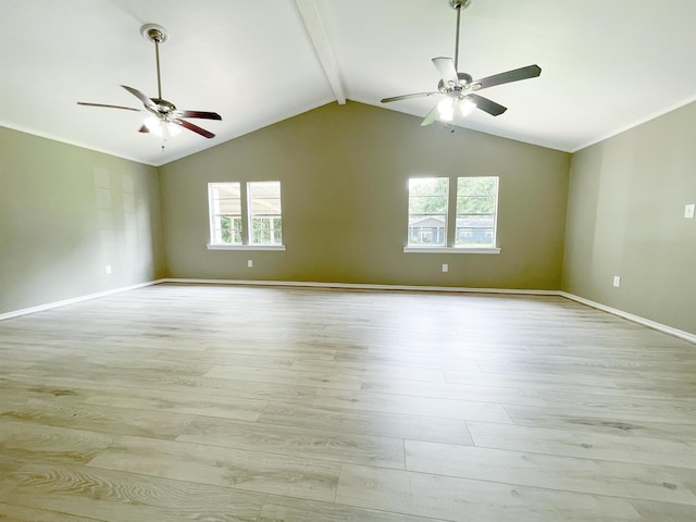 1510 S Timberlane St, Vidor, TX 77662 - empty room with ceiling fan, healthy amount of natural light, and light wood finished floors
