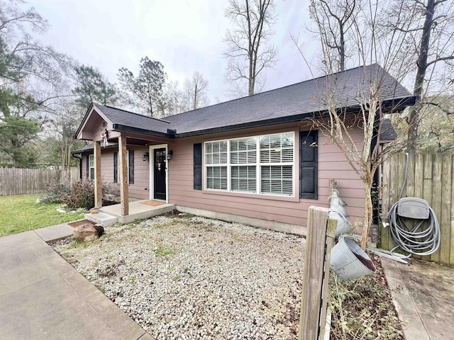 view of ranch-style home