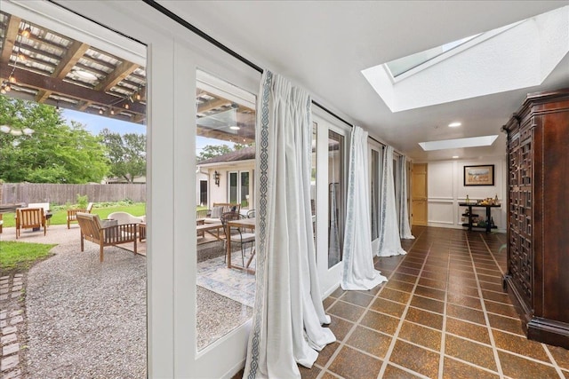 880 Goodhue Rd, Beaumont, TX 77706 - hall with a skylight