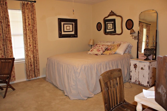 bedroom featuring carpet floors